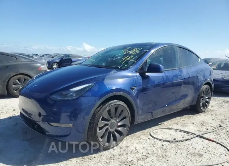 TESLA MODEL Y 2023 vin 7SAYGDEF9PF633369 from auto auction Copart