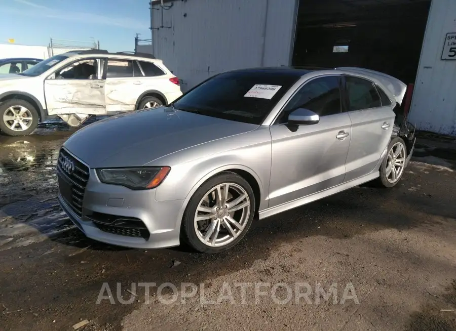 AUDI S3 2016 vin WAUB1GFF8G1017690 from auto auction Iaai