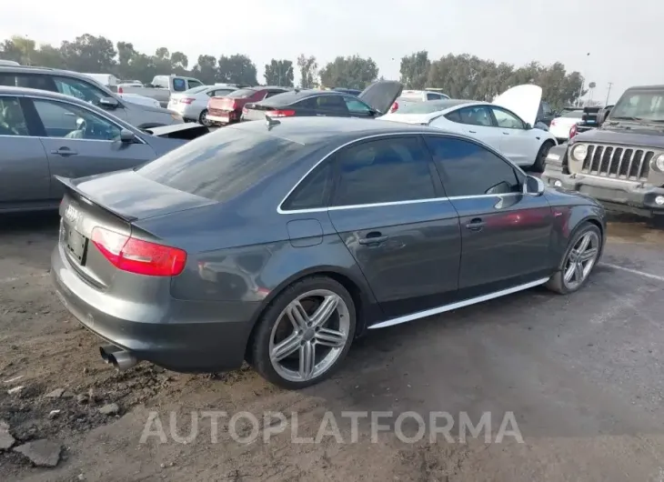 AUDI S4 2015 vin WAUBGAFL8FA113478 from auto auction Iaai