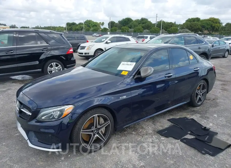 MERCEDES-BENZ AMG C 43 2018 vin 55SWF6EB6JU248972 from auto auction Iaai