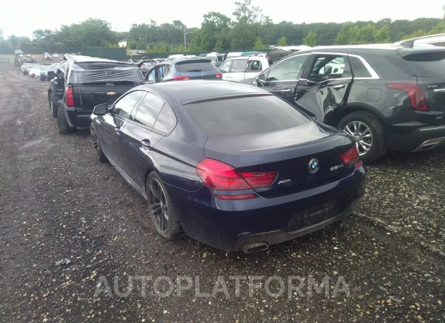 BMW 650I GRAN COUPE 2015 vin WBA6B4C52FD760979 from auto auction Iaai