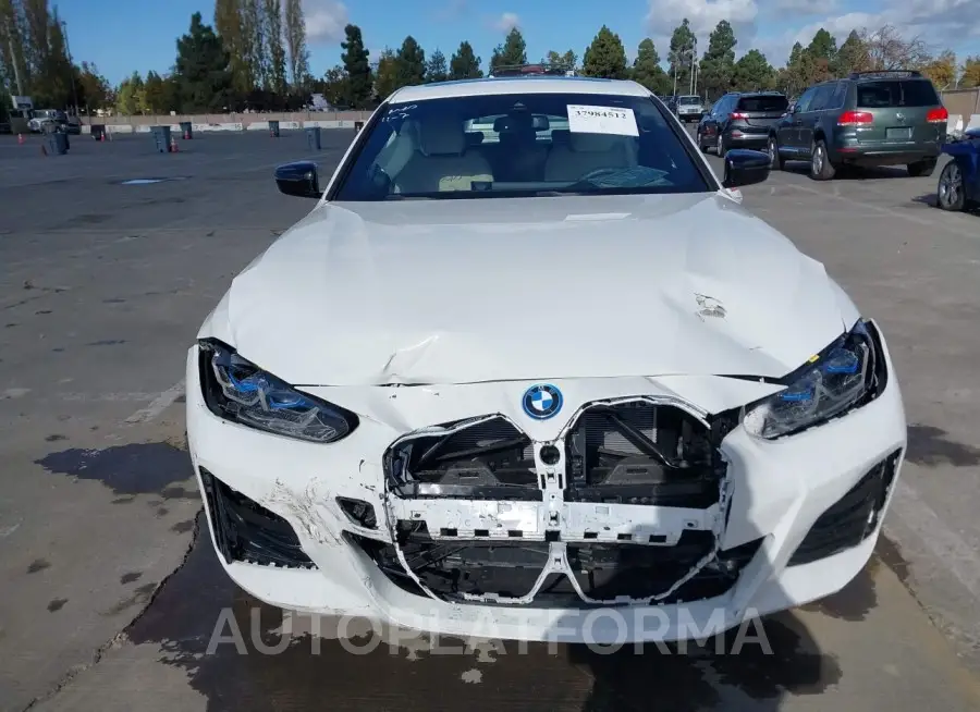 BMW I4 2023 vin WBY73AW08PFN62690 from auto auction Iaai