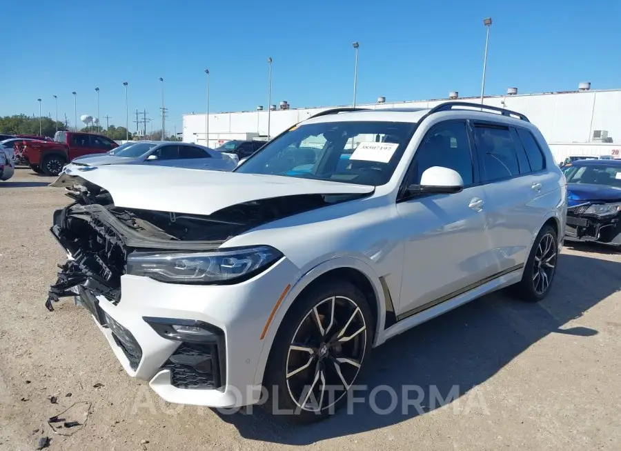 BMW X7 2022 vin 5UXCW2C05N9M02505 from auto auction Iaai