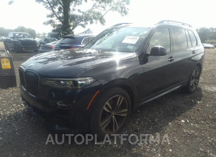 BMW X7 2021 vin 5UXCX6C09M9E09799 from auto auction Iaai