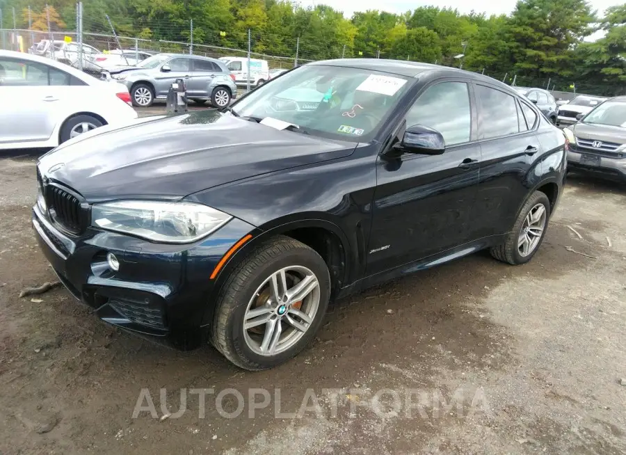 BMW X6 2015 vin 5UXKU6C57F0F94331 from auto auction Iaai