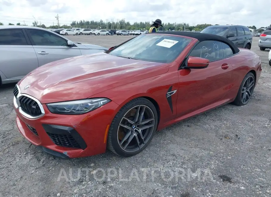 BMW M8 2020 vin WBSDZ0C0XLBM09501 from auto auction Iaai