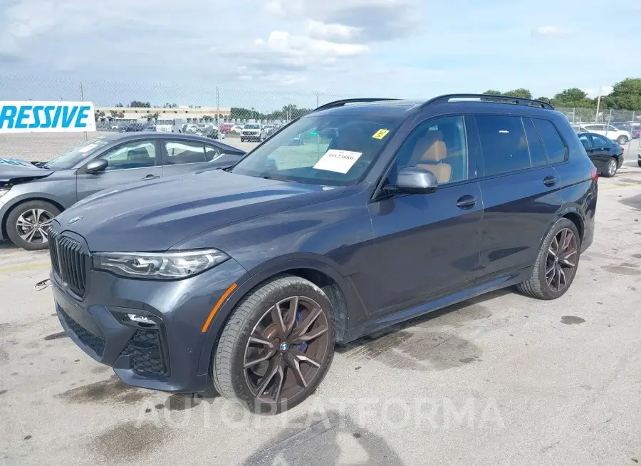 BMW X7 2021 vin 5UXCW2C04M9G44123 from auto auction Iaai