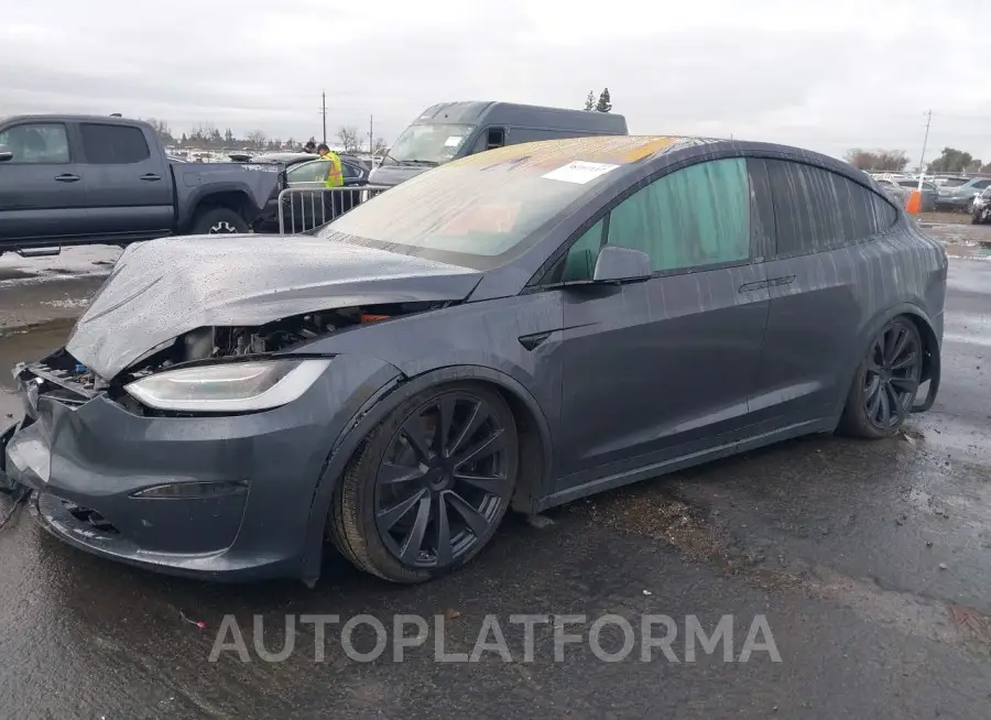 TESLA MODEL X 2022 vin 7SAXCBE61NF340932 from auto auction Iaai