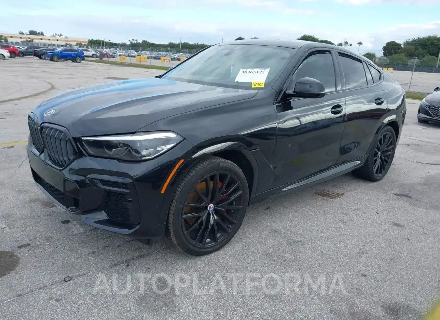 BMW X6 2023 vin 5UXCY6C01P9R26898 from auto auction Iaai