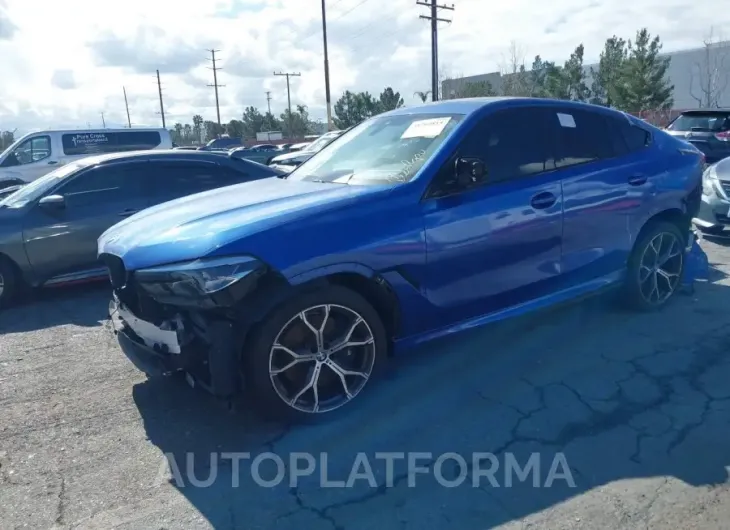 BMW X6 2020 vin 5UXCY8C00LLE40465 from auto auction Iaai