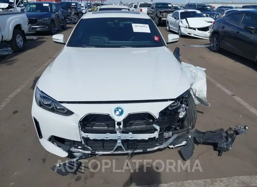 BMW I4 2023 vin WBY73AW08PFP46334 from auto auction Iaai