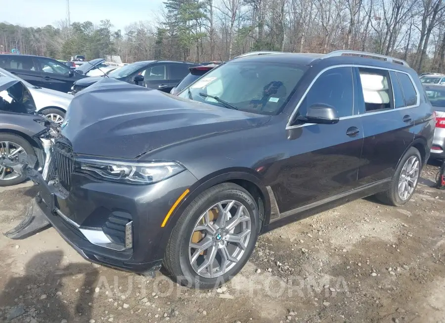 BMW X7 2020 vin 5UXCW2C04L9B86467 from auto auction Iaai