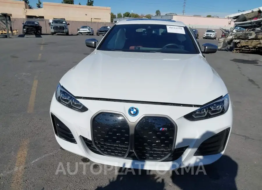 BMW I4 2022 vin WBY33AW0XNFM95070 from auto auction Iaai