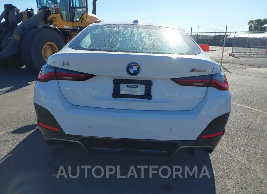 BMW I4 2022 vin WBY33AW0XNFM95070 from auto auction Iaai