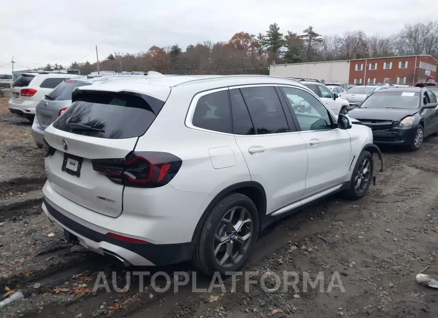 BMW X3 2022 vin 5UX53DP08N9J79352 from auto auction Iaai