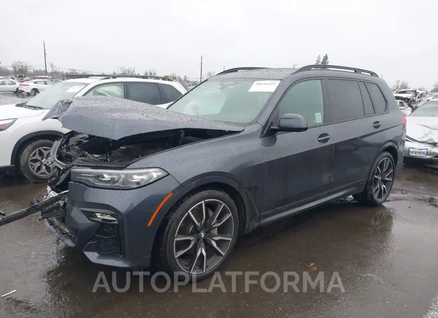 BMW X7 2019 vin 5UXCW2C51KL084375 from auto auction Iaai