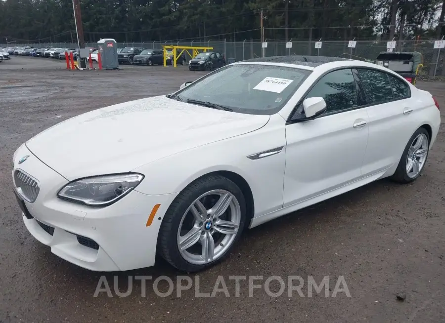 BMW 650I GRAN COUPE 2016 vin WBA6D6C53GG387960 from auto auction Iaai