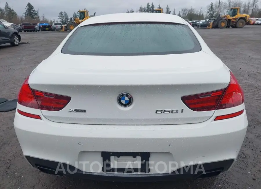 BMW 650I GRAN COUPE 2016 vin WBA6D6C53GG387960 from auto auction Iaai