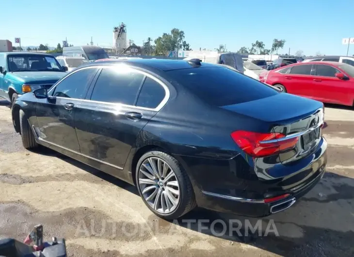 BMW 750I 2018 vin WBA7F0C5XJGM23940 from auto auction Iaai