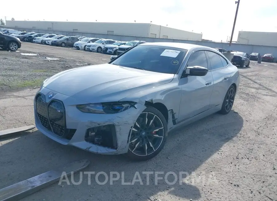 BMW I4 2023 vin WBY33AW08PFR39842 from auto auction Iaai