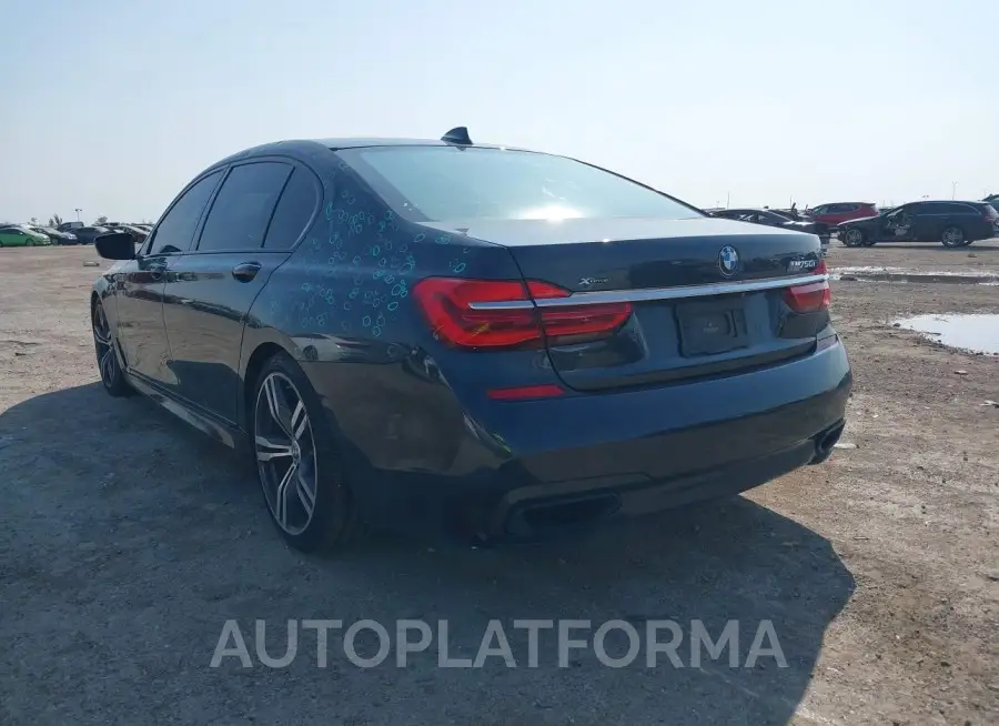 BMW 750I 2016 vin WBA7F2C54GG415174 from auto auction Iaai