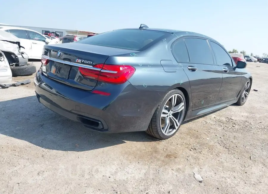 BMW 750I 2016 vin WBA7F2C54GG415174 from auto auction Iaai