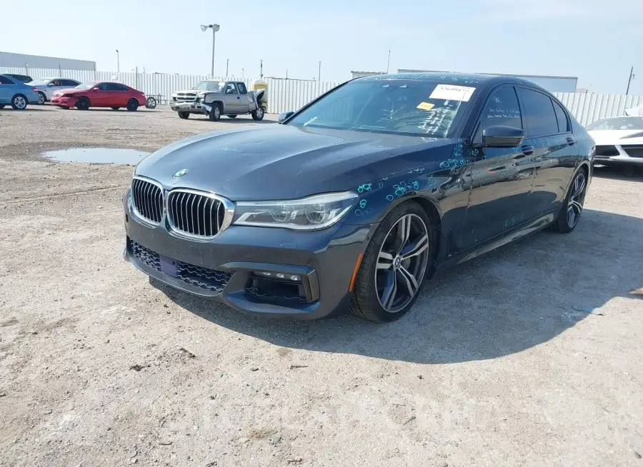 BMW 750I 2016 vin WBA7F2C54GG415174 from auto auction Iaai