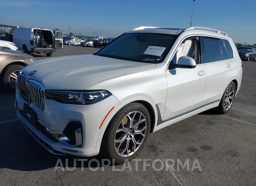 BMW X7 2021 vin 5UXCW2C09M9G02997 from auto auction Iaai