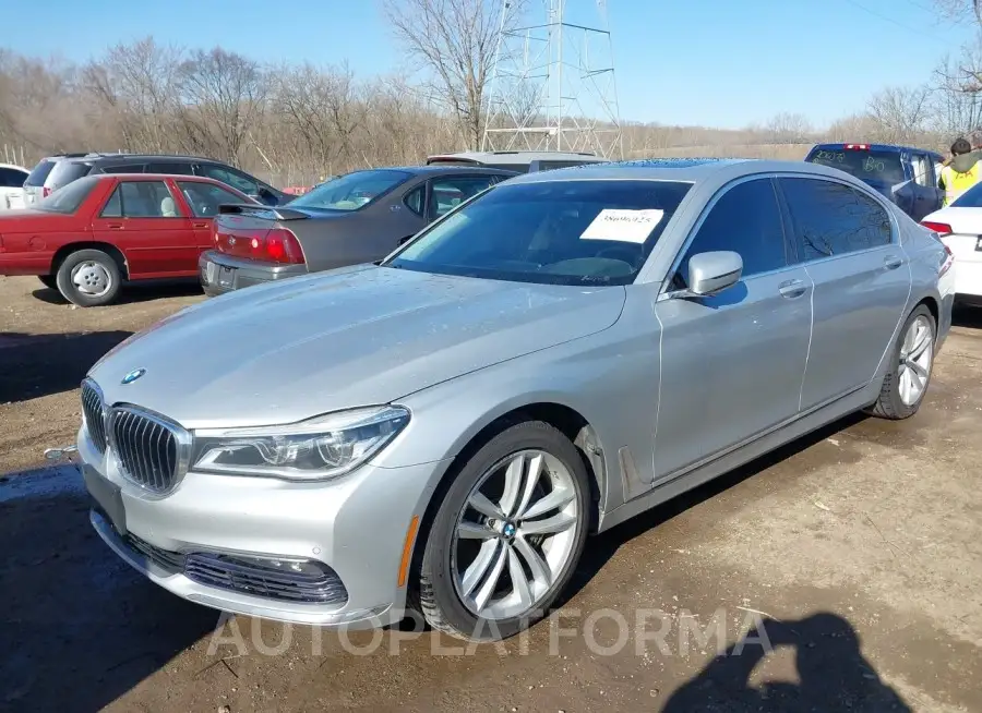 BMW 750I 2016 vin WBA7F2C54GG420732 from auto auction Iaai