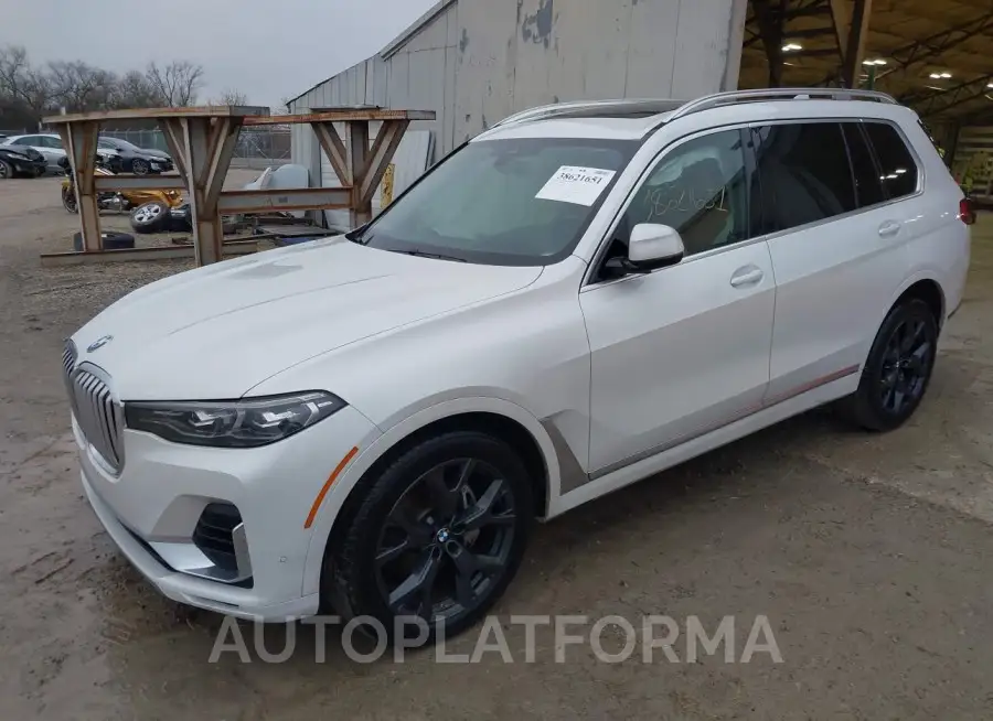 BMW X7 2019 vin 5UXCW2C56KLB43858 from auto auction Iaai