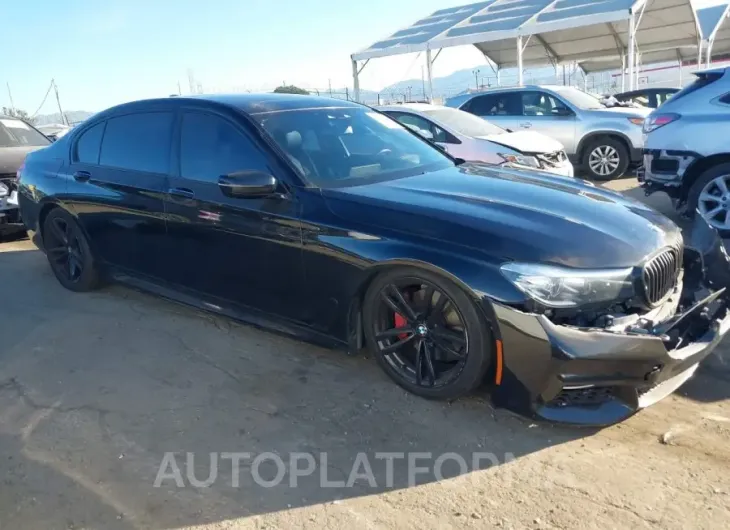 BMW 740I 2018 vin WBA7E2C56JG743139 from auto auction Iaai