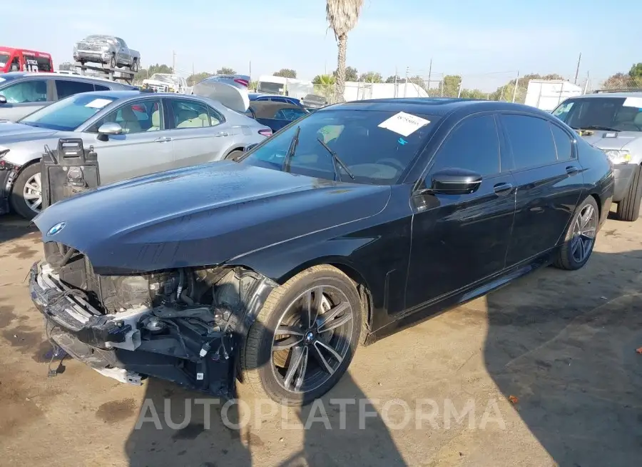 BMW 750I 2020 vin WBA7U2C08LGM27316 from auto auction Iaai