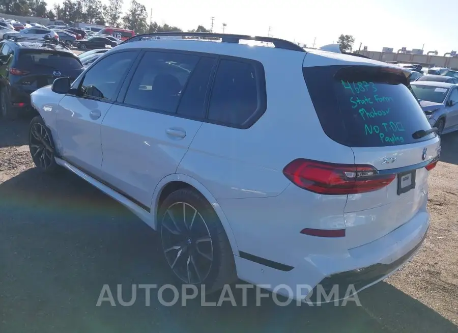 BMW X7 2021 vin 5UXCW2C02M9F89963 from auto auction Iaai