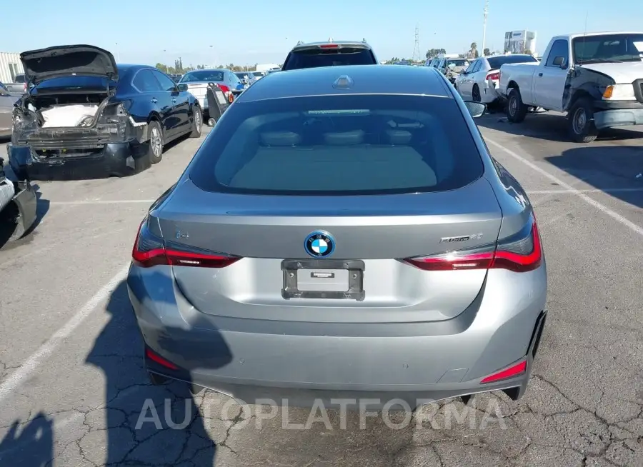 BMW I4 2022 vin WBY73AW05NFN04971 from auto auction Iaai