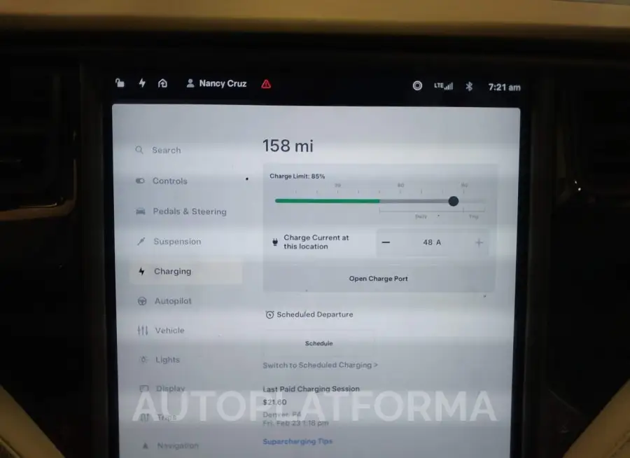 TESLA MODEL X 2020 vin 5YJXCAE28LF297658 from auto auction Iaai