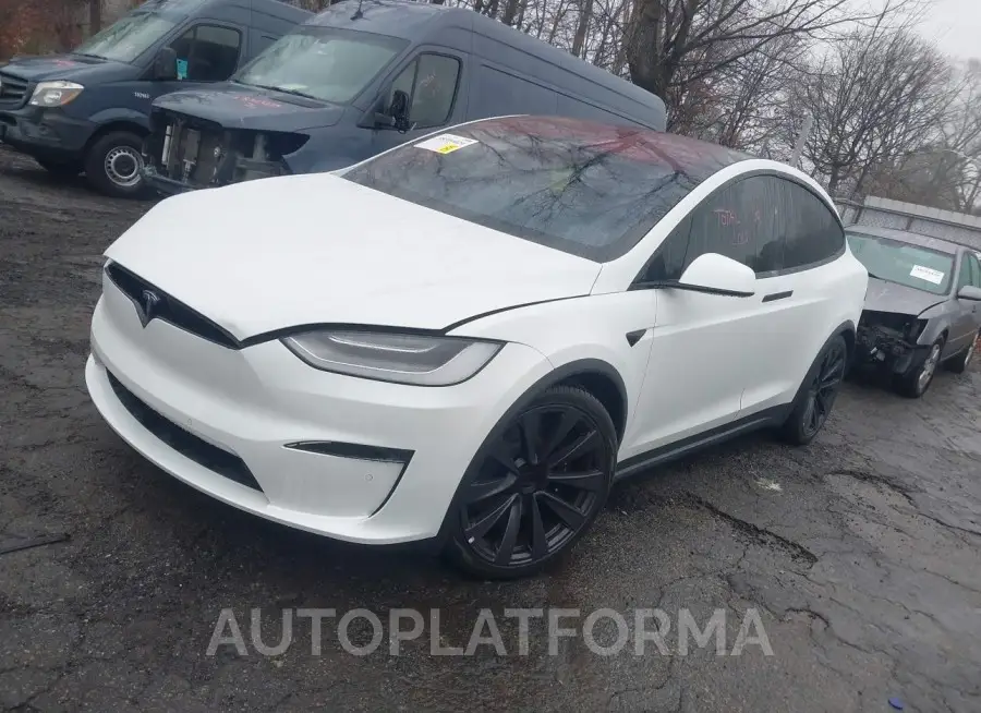 TESLA MODEL X 2022 vin 7SAXCBE52NF329865 from auto auction Iaai