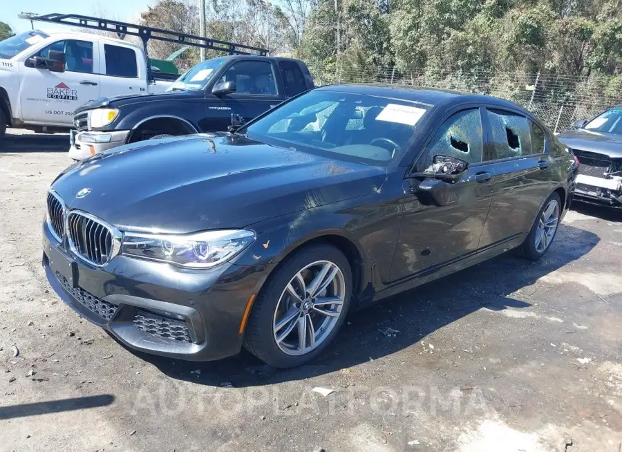 BMW 740I 2019 vin WBA7E4C57KGV28527 from auto auction Iaai