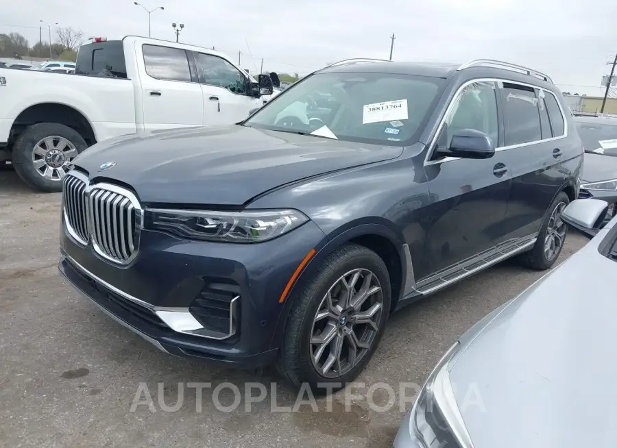 BMW X7 2021 vin 5UXCW2C02M9F58597 from auto auction Iaai