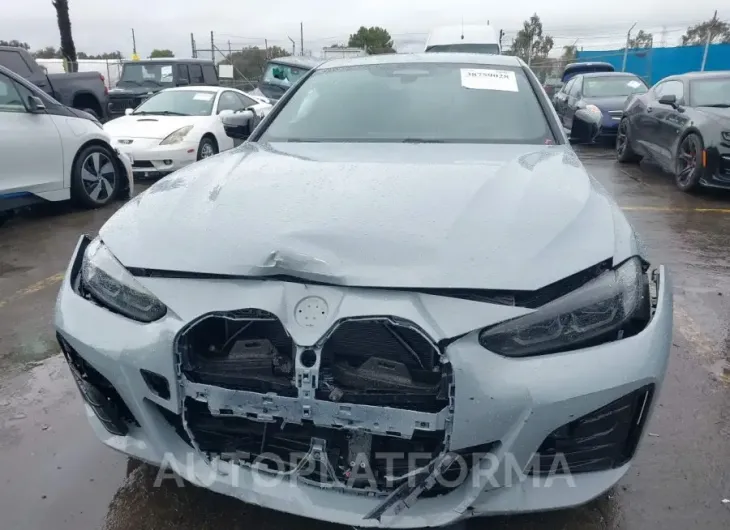 BMW I4 2024 vin WBY73AW04RFR67769 from auto auction Iaai