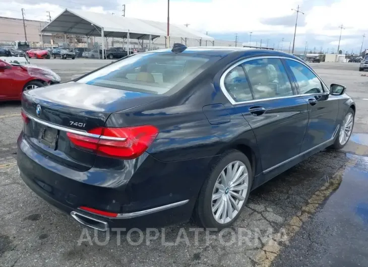 BMW 740I 2016 vin WBA7E2C55GG504285 from auto auction Iaai