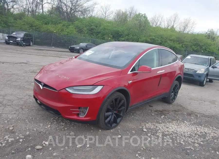 TESLA MODEL X 2016 vin 5YJXCAE48GF003876 from auto auction Iaai