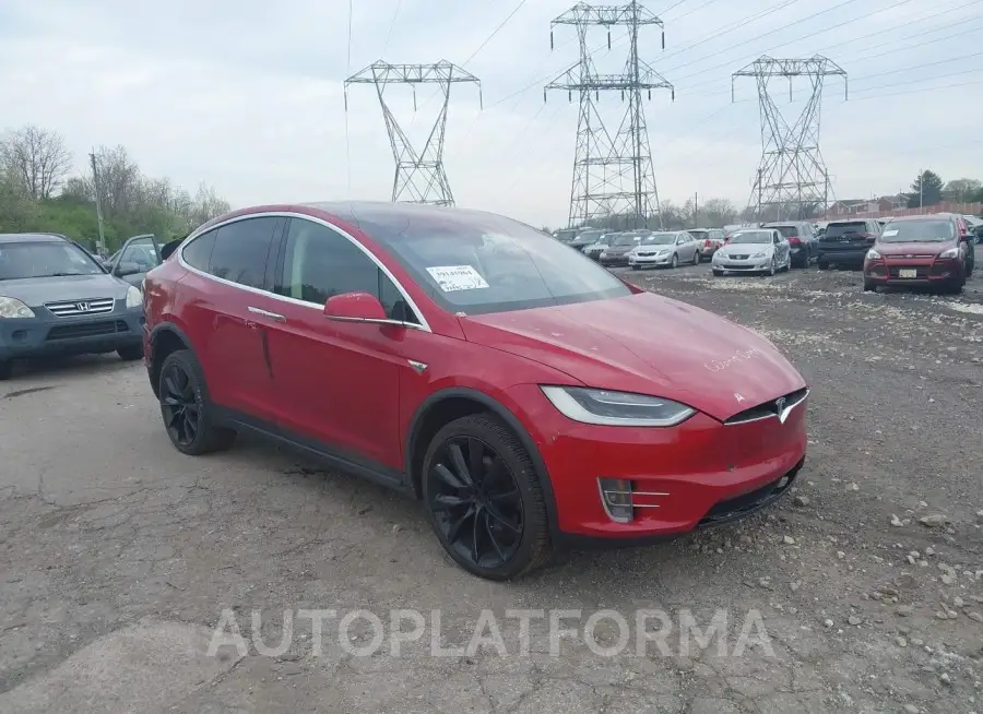 TESLA MODEL X 2016 vin 5YJXCAE48GF003876 from auto auction Iaai