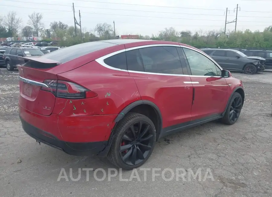 TESLA MODEL X 2016 vin 5YJXCAE48GF003876 from auto auction Iaai