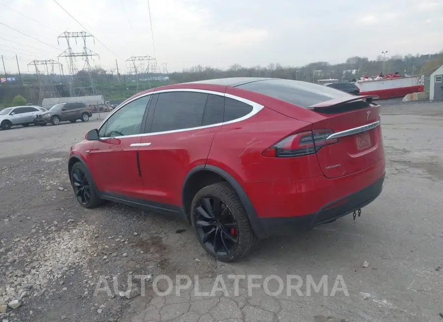 TESLA MODEL X 2016 vin 5YJXCAE48GF003876 from auto auction Iaai