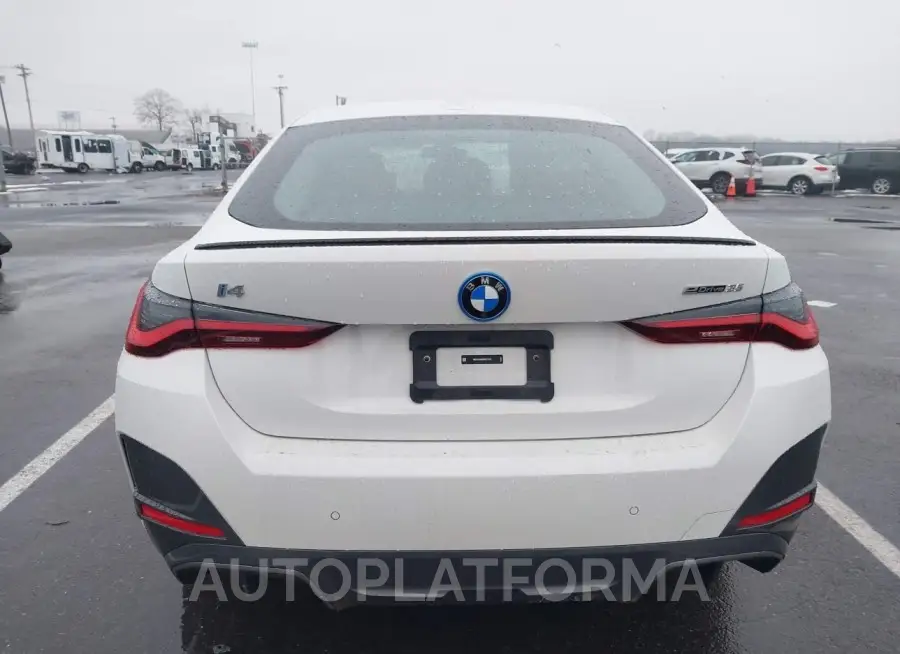 BMW I4 2024 vin WBY43AW0XRFR71215 from auto auction Iaai