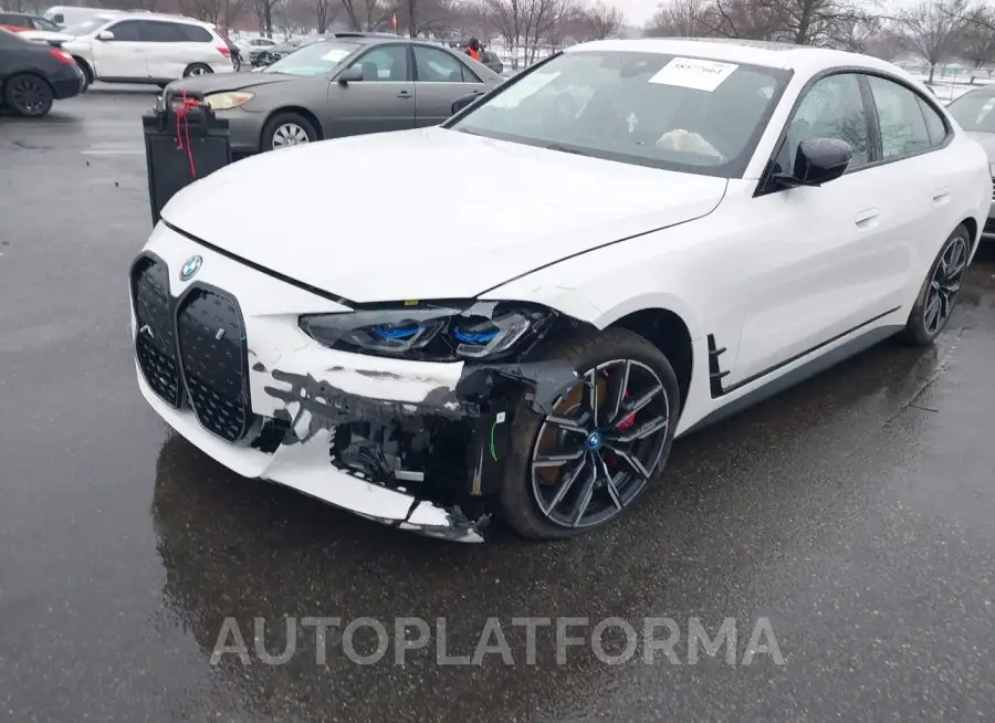 BMW I4 2024 vin WBY43AW0XRFR71215 from auto auction Iaai