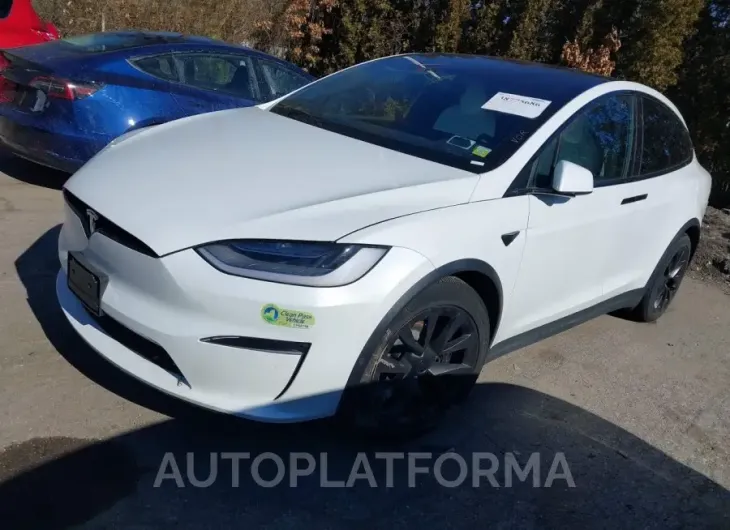 TESLA MODEL X 2022 vin 7SAXCDE59NF358291 from auto auction Iaai