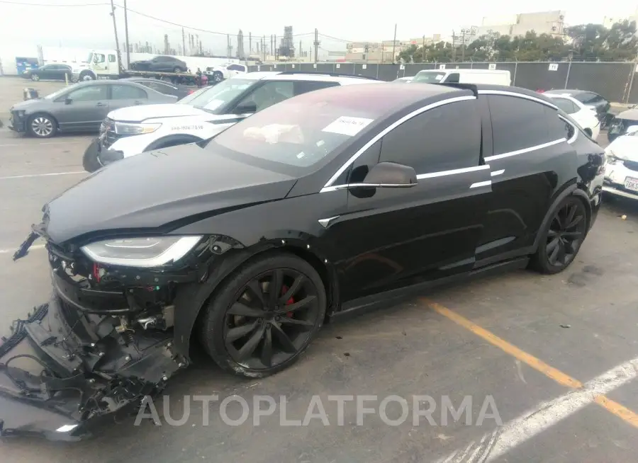 TESLA MODEL X 2019 vin 5YJXCDE45KF186499 from auto auction Iaai