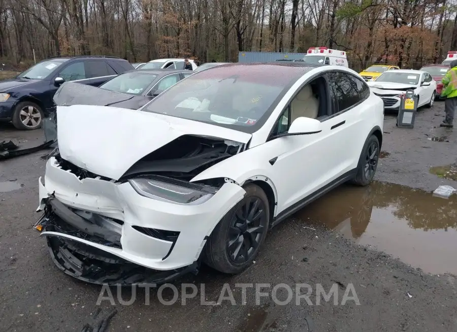 TESLA MODEL X 2023 vin 7SAXCAE59PF404204 from auto auction Iaai