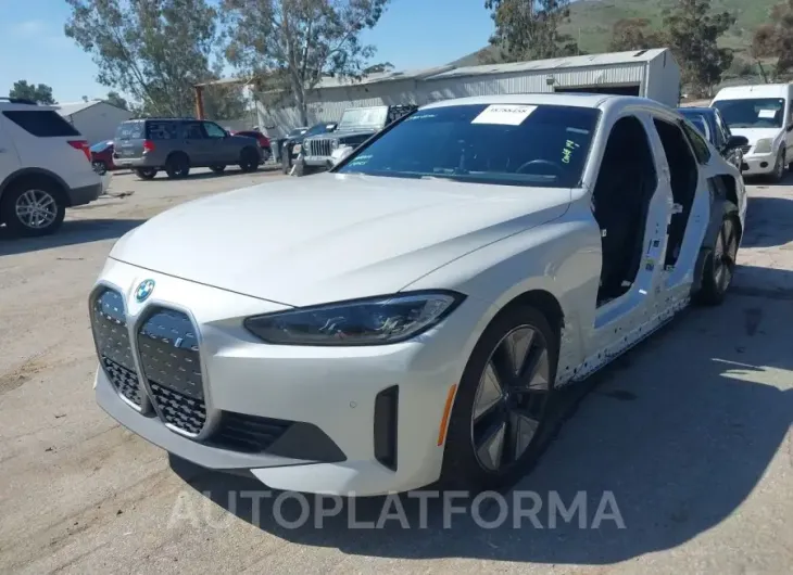 BMW I4 2023 vin WBY73AW02PFN79372 from auto auction Iaai